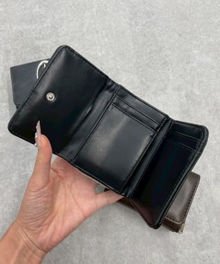 WEGO BIGメタルパーツフラップウォレット ブラック