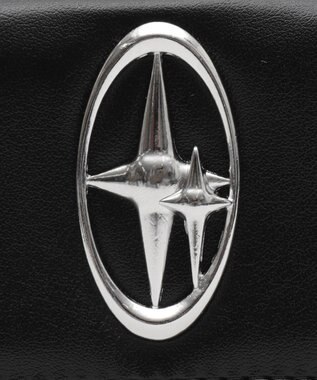 WEGO BIGメタルパーツフラップウォレット ブラック