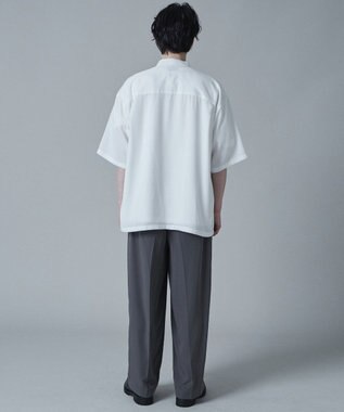 WEGO トロミBIGバンドカラーシャツ（S） ホワイト