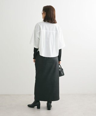 Green Parks ５分袖ショートシャツ Off White
