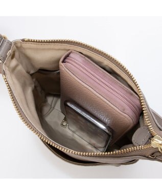 UNBILLION アトランタ ATLANTA / 牛革縦ミニショルダー GY