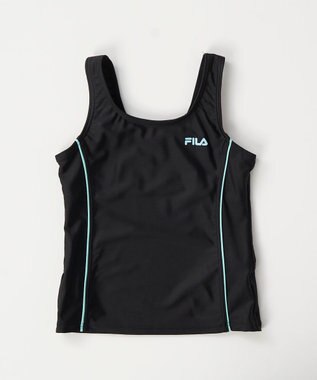 OP／FILA 【FILA】大きいサイズ｜タンクトップ＆スパッツスクール水着 180㎝ ブラック×サックス
