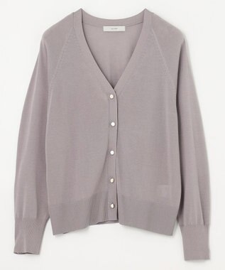 ANY 【2SET】ニットツインセット（半袖ニット＋Vネックカーデ） ライトグレー