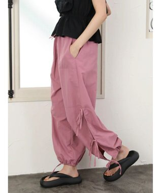 Green Parks ・Ｄｏｕｂｌｅ　Ｆｌａｇｓ　サイドリボンカーゴパンツ