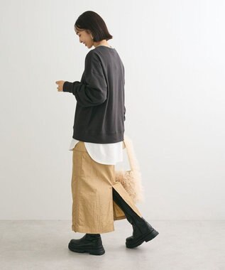 Green Parks アソートロゴミニ裏毛プルオーバー Dark Gray