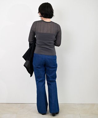 woadblue ＜坪田あさみさんコラボ＞LOTUS ロータス デニムパンツ ROYALBLUE