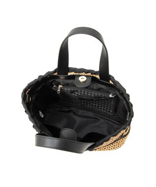 LANVIN en Bleu ロタン かごバッグ ブラック