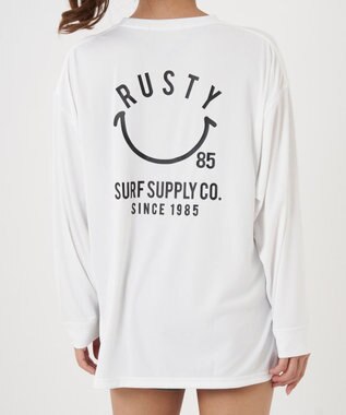 OP／FILA 【RUSTY】ニコちゃんロンT＋ショートパンツ付きビキニ 4点セット水着 カーキ