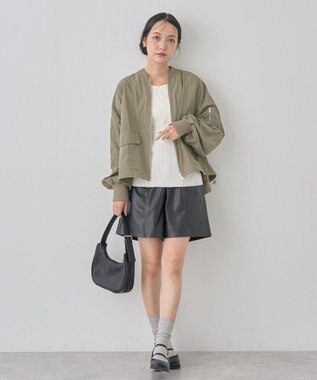earth music&ecology アウトポケットＭＡ－１ Khaki