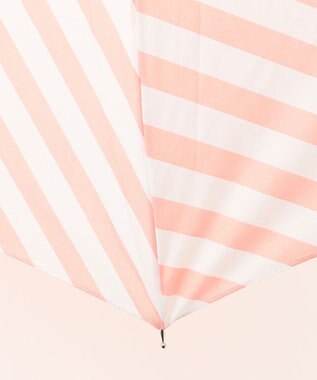 MOONBAT estaa 長傘 ななめストライプ ピーチ