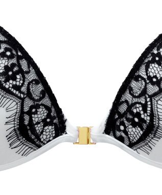 BRADELIS New York 【NuBra / ボリュームアップ】パテッドヌーブラ クロス デザインヌーブラ ホワイト