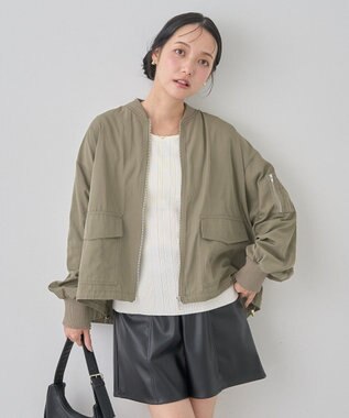 earth music&ecology アウトポケットＭＡ－１ Khaki
