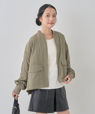 earth music&ecology アウトポケットＭＡ－１ Khaki