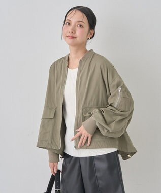 earth music&ecology アウトポケットＭＡ－１ Khaki