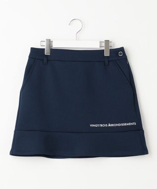 23区GOLF 【WOMEN】【UVケア】ダンボールニットカラースカート ネイビー系