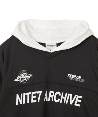 WEGO メッシュレイヤードTパーカー（LS） ブラック