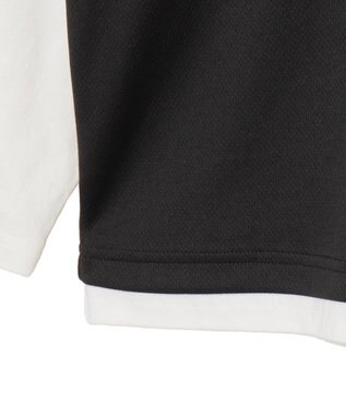 WEGO メッシュレイヤードTパーカー（LS） ブラック