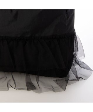 UNBILLION カシュカシュ cachecache / シフォンフリルショルダー ブラック