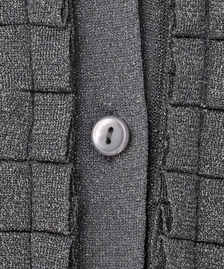 自由区 【カトリエムブーケ】Cardigan etincelant  シャイニーカーディガン グレー