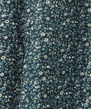 ANY 【洗濯機可能/ウエストゴム】プリントマーメイドスカート ネイビーフラワー