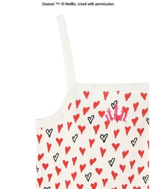 Green Parks ●ＤＯＯＮＡ！　ハートｐｔワッフルキャミ Red