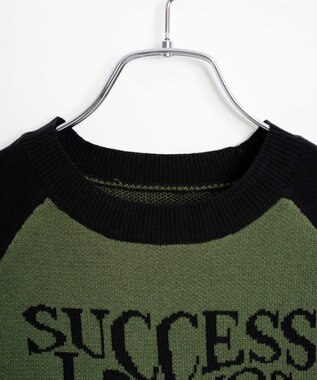 WEGO ラグランジャガードチビニットT カーキ