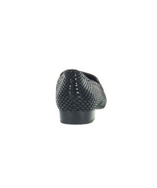 REGAL FOOT COMMUNITY 【リーガルレディース】F22J 上品シンプルモカシン ブラックヘビ柄