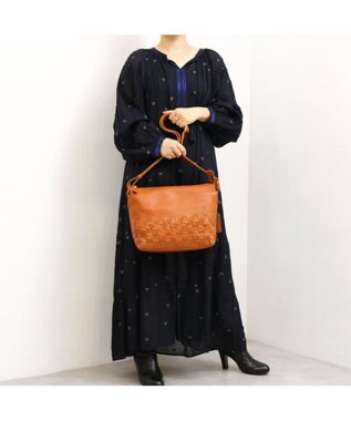 UNBILLION アトランタ ATLANTA / 牛革メッシュショルダー キャメル