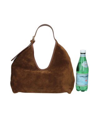 INTER-CHAUSSURES 【CHRISTIAN VILLA】ソフトルックストートバッグ ブラウンコンビ