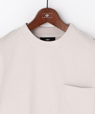 JOSEPH ABBOUD 【JAPANファブリック・日本縫製・なめらか】ミニ裏毛 カットソー ライトグレー系