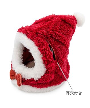 PET PARADISE ペットパラダイス サンタ 帽子 ４Ｓ～３Ｓ/ＳＳ～Ｓ  2025 小型犬 レッド