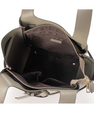 LA BAGAGERIE 【MONICA】ベルトモチーフA4トートバッグ オリーブ