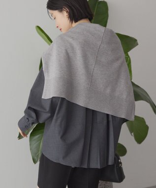 AMERICAN HOLIC イージーケアコクーンバックタックシャツ Check