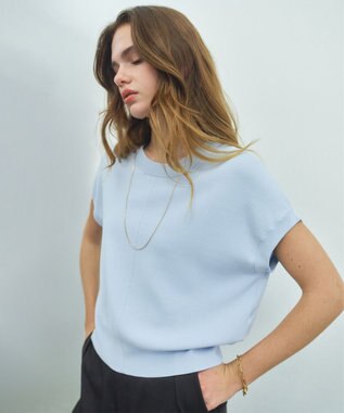 BEIGE， 【ロングセラー】LAURA / ストレッチ ドロップショルダーニット