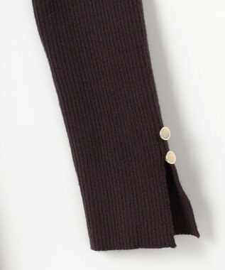 ANY SIS 【洗える】オーロラサテンコンビ ワンピース ラベンダー×スレート