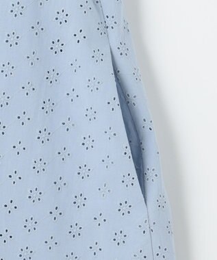 組曲 S 【WEB限定】エンブロイダリーレース ノースリーブワンピース サックス系9