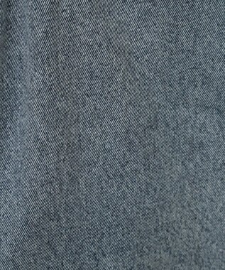 Green Parks フロントスリットデニムロングスカート Sax