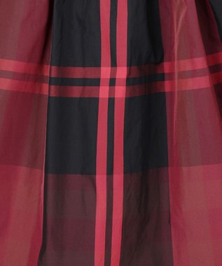 ANY 【ウエストゴム】ビックチェックタフタスカート ワイン
