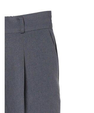 earth music&ecology ワンタックストレートパンツ Gray