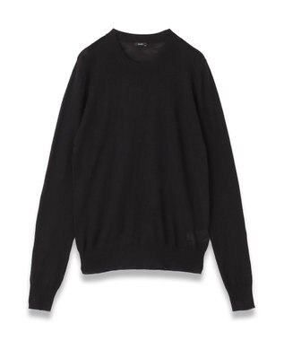 【FOUNDATIONS】【洗える】キャッシュエアー　ラウンドネックニット