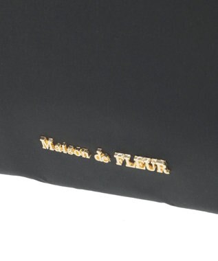 Maison de FLEUR リボンチャーム付き3ルームトートバッグ Black