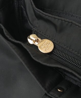 Maison de FLEUR リボンチャーム付き3ルームトートバッグ Black