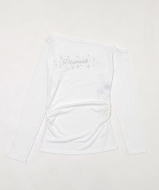 WEGO サイドギャザースタッズTOP ホワイト