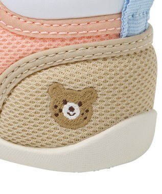 MIKI HOUSE HOT BISCUITS 【11.5cm-13.5cm】 ファーストベビーシューズ 白×ブルー