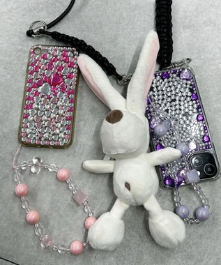 WEGO ビーズストラップキーホルダーB 柄1