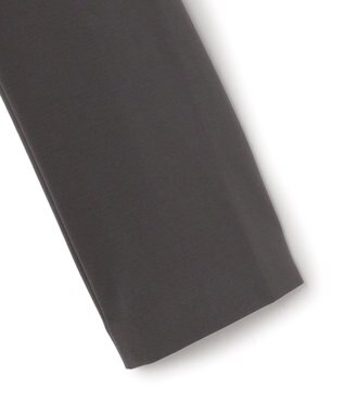 ICB L ナイロンストレッチポンチ ノーカラージャケット チャコール