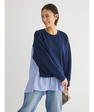 Green Parks ダンボールドッキングプルオーバー Navy