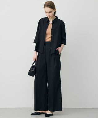 ICB L 【先行予約】ドライクールトロ クロスタックワイドパンツ ブラック