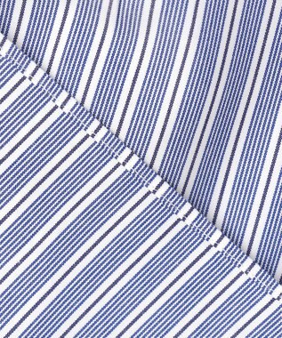 J.PRESS MEN 【PREMIUM PLEATS / 形態安定】イングリッシュストライプ ドレスシャツ / B.D. ネイビー系1