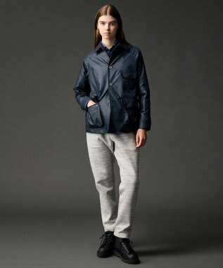 JOSEPH ABBOUD MOUNTAIN 【ストレッチ】ヴィンテージワックスストレッチアウトドア ブルゾン ネイビー系